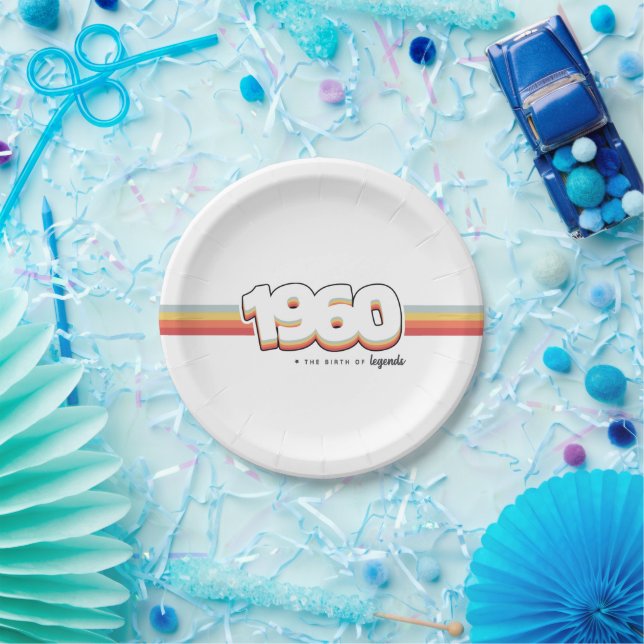 1960 The birth of legends Paper Plate (Party)