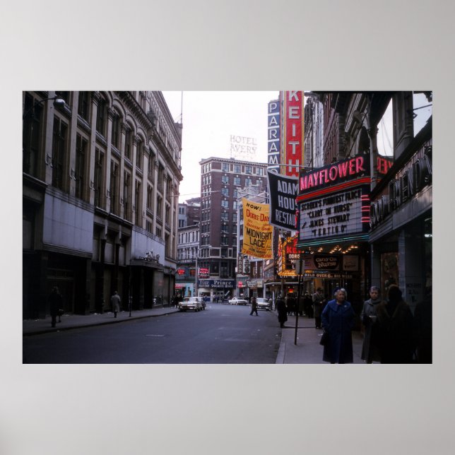 1960 Theatre District of Boston Poster (Front)