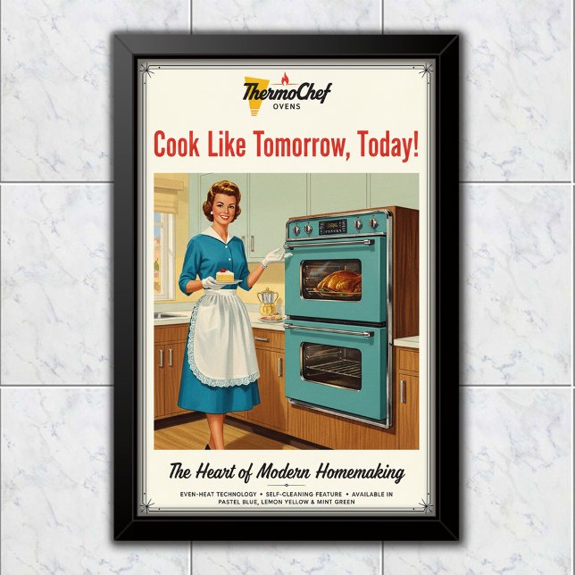 1960 Vintage ThermoChef Oven Advertising Poster (Creator Uploaded)