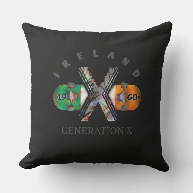 1960s Generation X Ireland Skateboard Cushion (Front)