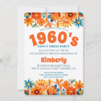 1960's Hippie Flower Power Birthday