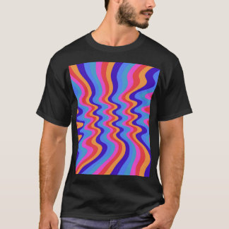 1960s Hippie Trippy Retro Wallpaper T-Shirt