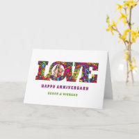 1960's Love Photo Anniversary Card