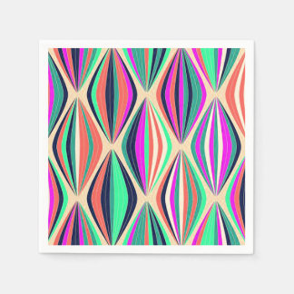 1960s Mid Century Modern Colourful pattern Napkin