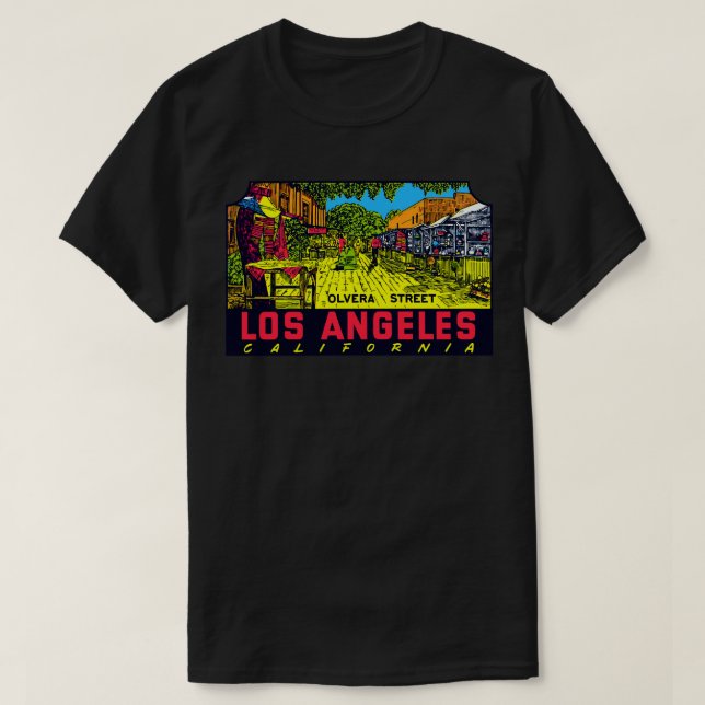1960s Olvera Street Los Angeles T-Shirt (Design Front)