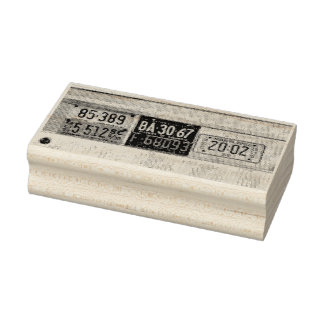 1960s Passenger Bus License Plates Art Stamp