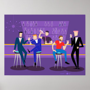 1960s Retro Gay Bar Poster