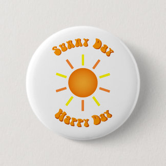 1960's Sunny Day 6 Cm Round Badge