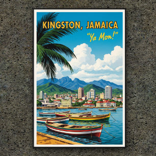 1960s Vintage Jamaica Travel Poster