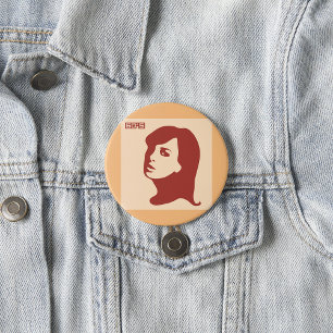 1960s Woman Button