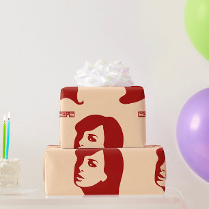 1960s Woman Wrapping Paper