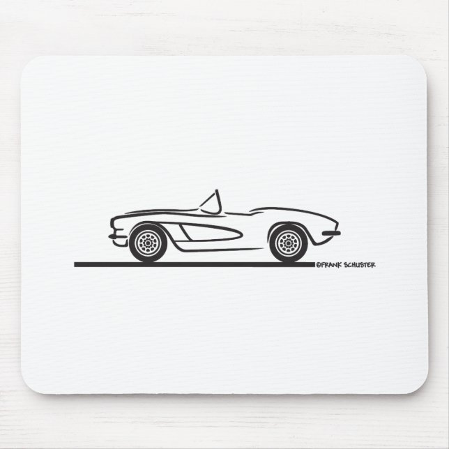 1961 1962 Chevrolet Corvette Mouse Pad (Front)
