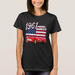 1961 61 C1 Vette Red Supercar Sports car American T-Shirt