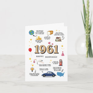 1961 Birthday Card For Dad or Mum