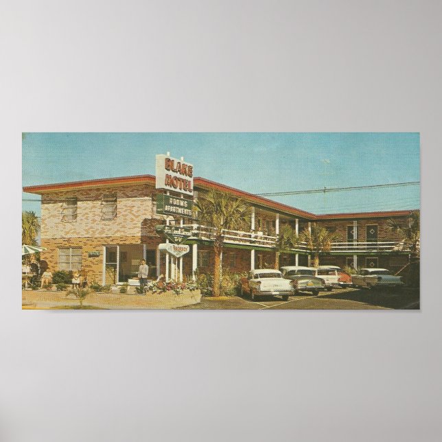 1961 Blake Motel ~ Myrtle Beach, SC Poster (Front)
