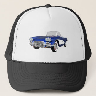 1961 Corvette C1: Blue Finish: Trucker Hat