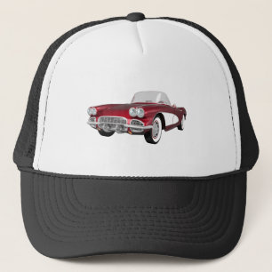 1961 Corvette C1: Candy Apple Finish: Trucker Hat