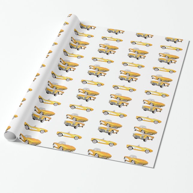 1961 Corvette C1: Wrapping Paper (Unrolled)