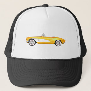 1961 Corvette C1: Yellow Finish: Trucker Hat