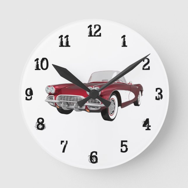 1961 Corvette: Wall Clock (Front)
