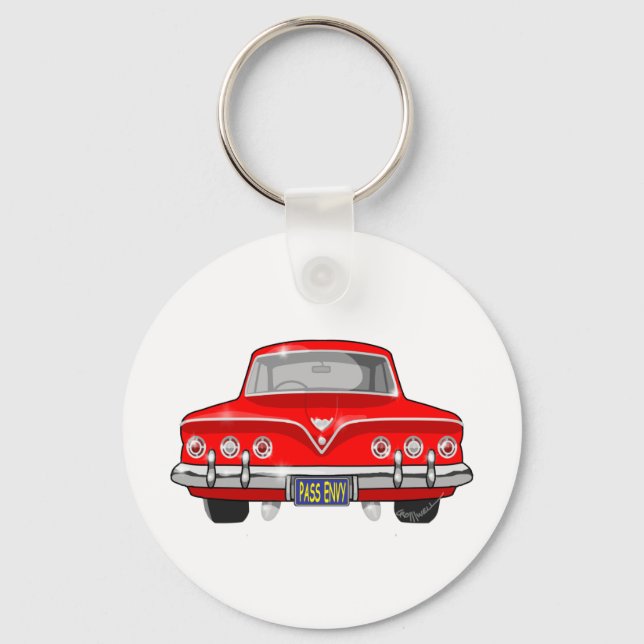 1961 Red Chevrolet Key Ring (Front)