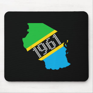 1961 Tanzania Flag Independence Day Mouse Pad