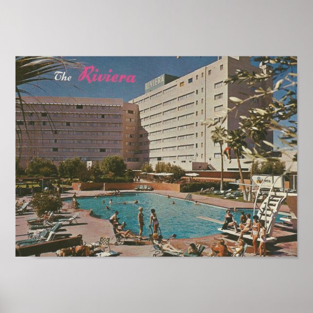 1961 The Hotel Riviera, Las Vegas, NV Poster (Front)