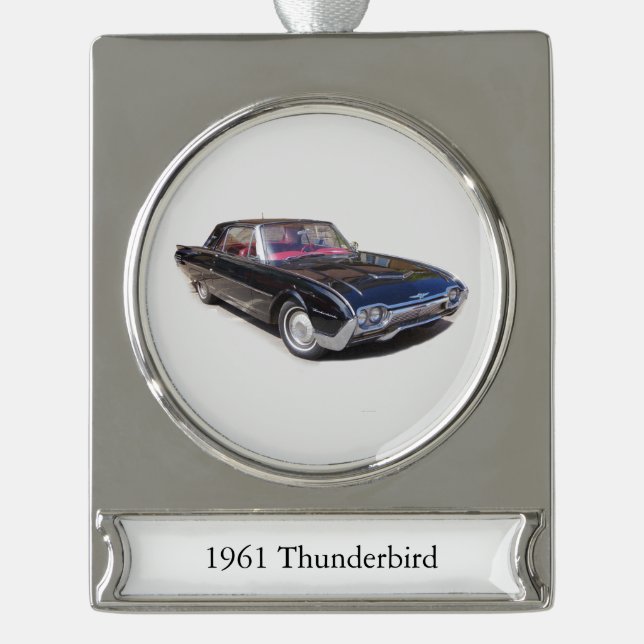 1961 Thunderbird banner ornament (Front)