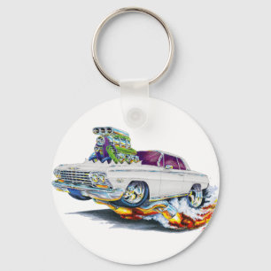 1962-63 Impala White Car Key Ring