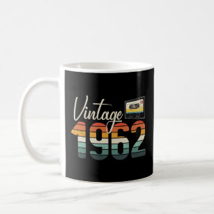 1962 All Original Parts Vintage B Day Cassete Tape Coffee Mug