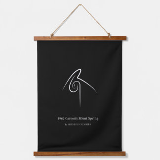 1962 Carson's Silent Spring Minimalist Hanging Tapestry
