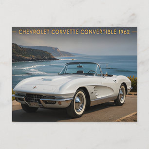 1962 Chevrolet Corvette Convertible Vintage Americ Postcard