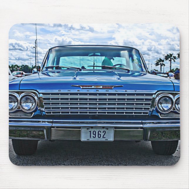 1962 Chevrolet Impala Hotrod Muscle Car Mousepad (Front)