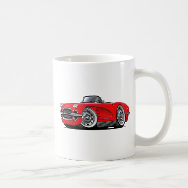1962 Corvette Red Convertible Coffee Mug (Right)