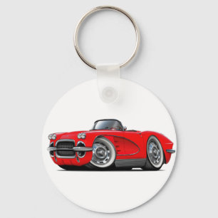 1962 Corvette Red Convertible Key Ring