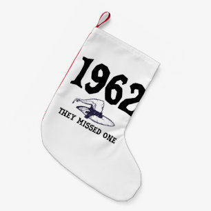 1962 They Missed One Salem Witch Halloween  Small Christmas Stocking
