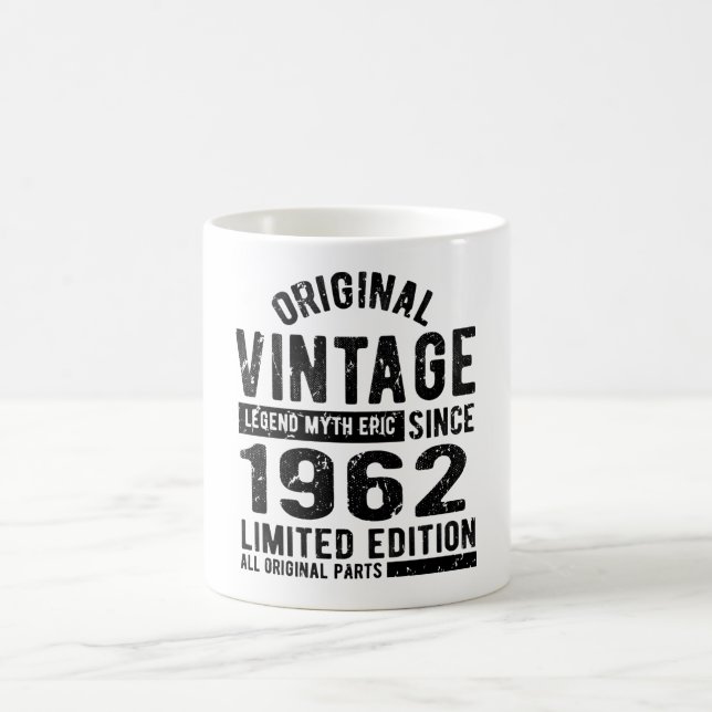 1962 Vintage Birthday Coffee Mug (Center)