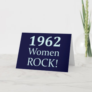 1962 Women Rock, 50th Birthday Card