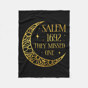 1962 You Missed One Halloween Feminist Witch Trial Fleece Blanket