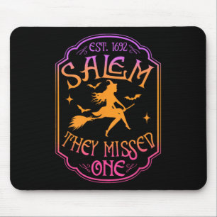 1962 You Missed One Halloween Feminist Witch Trial Mouse Pad