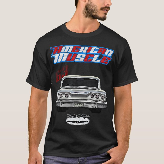 196363Hotrodimpalabiscaynedel Raydelraymuscle Caru T-Shirt (Front)