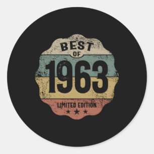 1963 60 CLASSIC ROUND STICKER