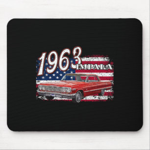 1963 63 Impala Lowrider Ss 4th Of July American  Mouse Pad