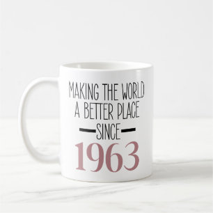 1963 Birthday Coffee, 60th Birthday For Women Coffee Mug