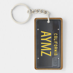 1963 California License Plate Keychain CUSTOM