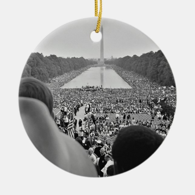 1963 Civil Rights March on Washington D.C. Ceramic Ornament (Front)