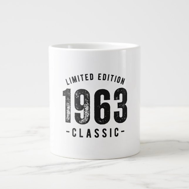 1963 Classic Birth Year Large Coffee Mug (Front)