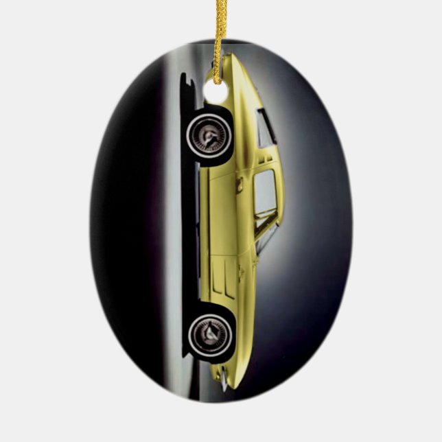 1963 Corvette Sting Ray Ceramic Ornament (Front)