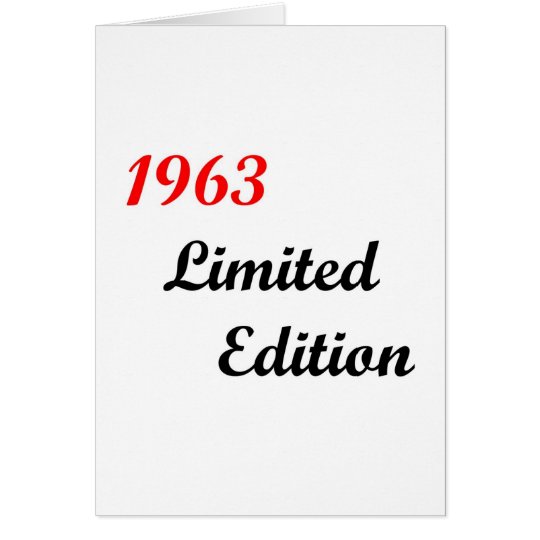 1963 Limited Edition Card