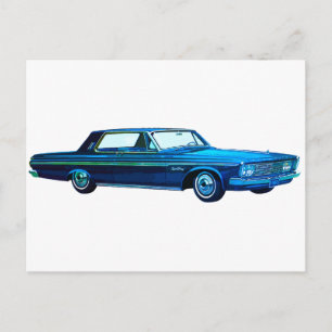 1963 Plymouth Sport Fury Postcard